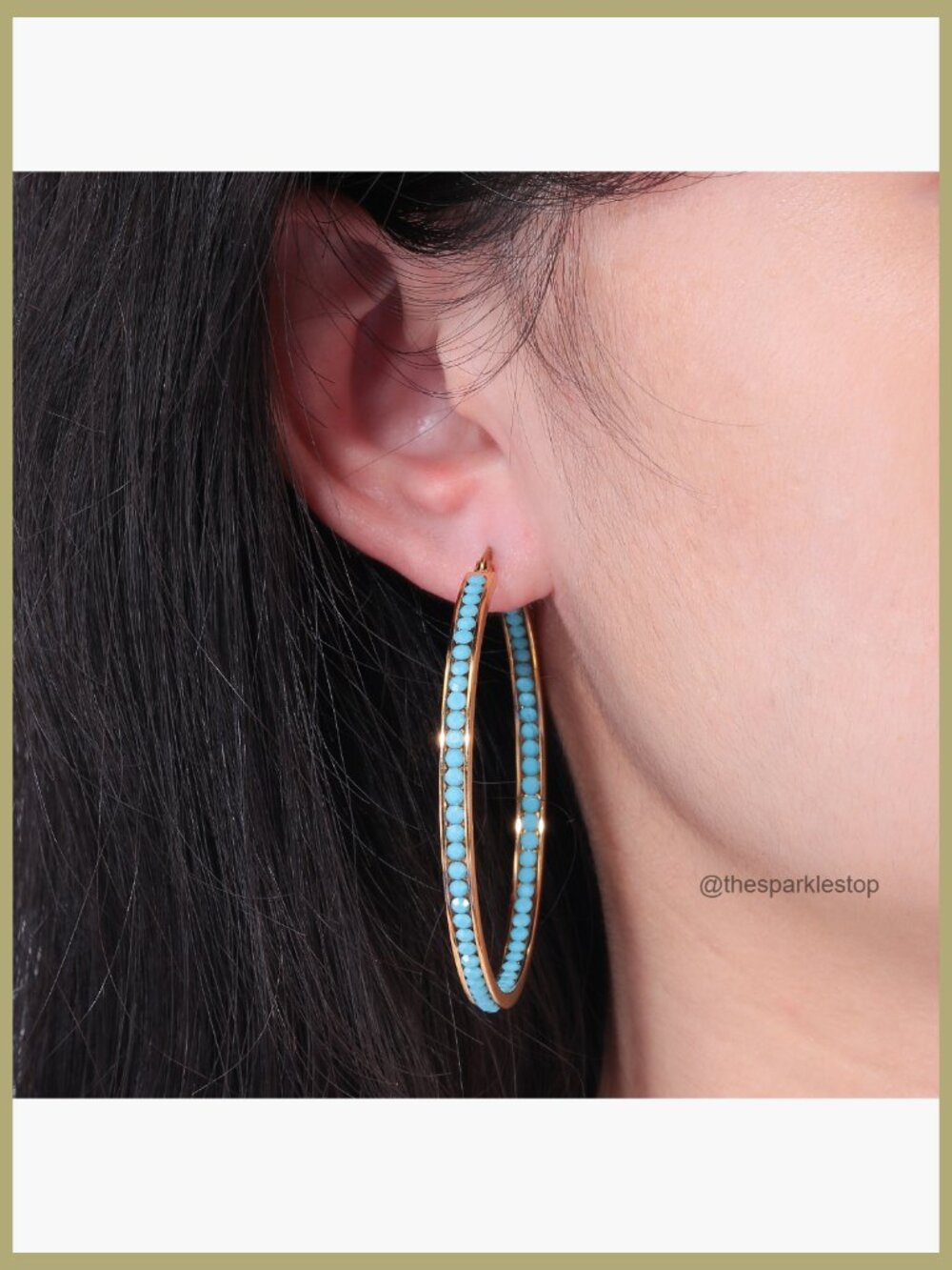 Large 2" Stainless Steel Hoop Earrings Hypoallergenic for Sensitive Ears - Picture 7 of 7